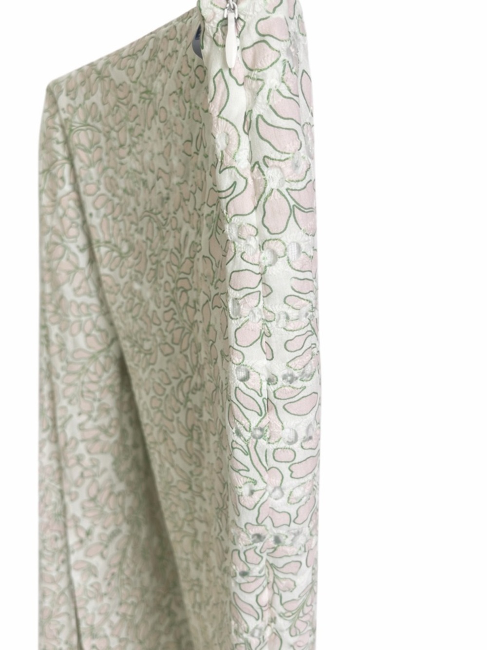 Misa Los Angeles Pale Green and White Floral Skirt Set - Picture 5 of 12